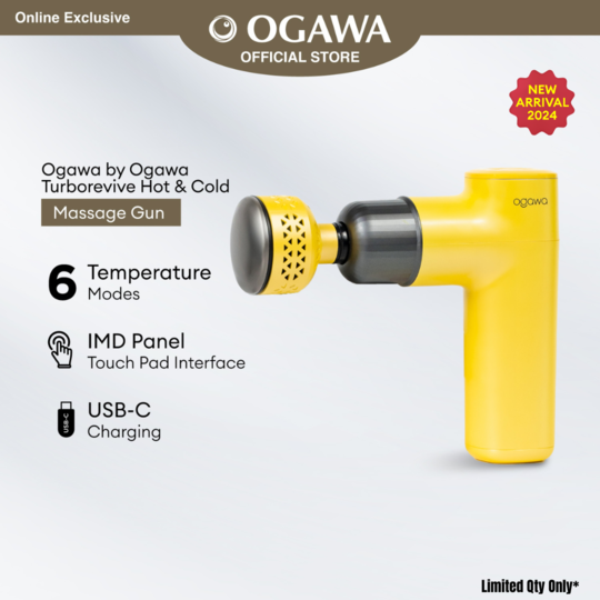 [Apply Code: 6TT31] [New Arrival 2024] ogawa by OGAWA TURBOREVIVE Hot & Cold Massage Gun*